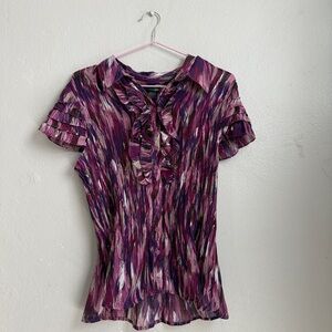 East 5th Multicolor Ruffled Blouse